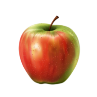 Elegance of an Apple on White Crisp and Clean png