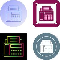 Fax Machine Icon Design vector