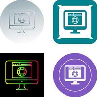 diseño de icono de sitio web vector