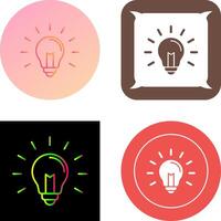 Light Bulb Icon Design vector