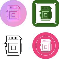 Sd Card Icon Design vector