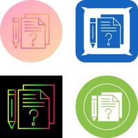 Question Icon Design vector