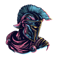 Illustration of spartan warrior character png