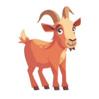 Goat animal cartoon character illustration png