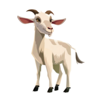 illustration of cute goat cartoon png