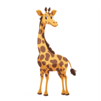 content girafe dessin animé illustration png