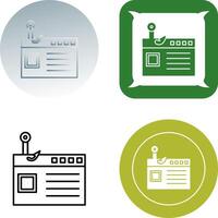 Phishing Icon Design vector