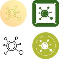 Molecule Icon Design vector