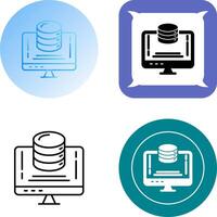 Data Storage Icon Design vector