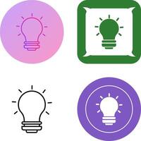 Light Bulb Icon Design vector