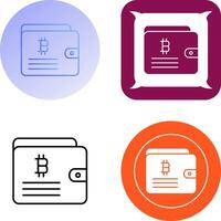 Wallet Icon Design vector