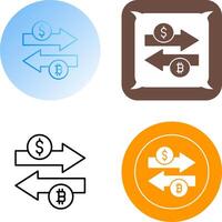 Money Exchange Icon Design vector