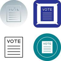 Vote Icon Design vector