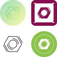 Nut Icon Design vector