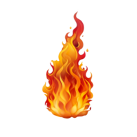 Realistic fire flame png