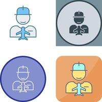 Worker Icon Design vector