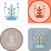 Irrigation System Icon Design vector