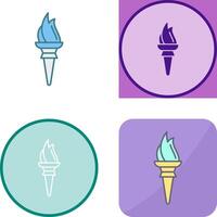 Torch Icon Design vector