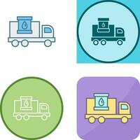 Fuel Truck Icon Design vector