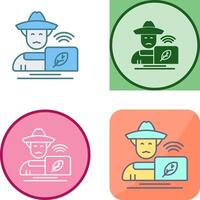 Farmer Icon Design vector