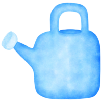 Blue watering hand drawn png