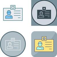 Identity Card Icon Design vector
