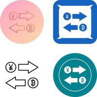 Exchange Icon Design vector