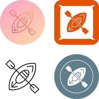 Kayak Icon Design vector
