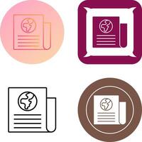 Newspaper Icon Design vector