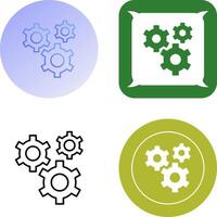 Gears Icon Design vector