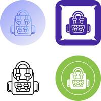 Backpack Icon Design vector