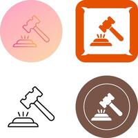 Gavel Icon Design vector