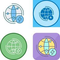 Globe Earth Icon Design vector