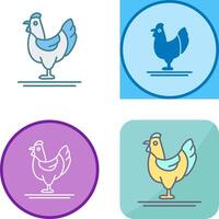 aves de corral icono diseño vector