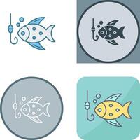 diseño de icono de pesca vector