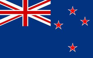 The flag of New Zealand illustration. Flag of New Zealand country, banner. vector