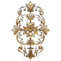 Floral Fantasy Wall Mirror with Delicate Design png