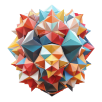 vibrante 3d cristal diseño un multicolor obra maestra png