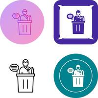 Debate Icon Design vector