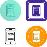 Vote Icon Design vector