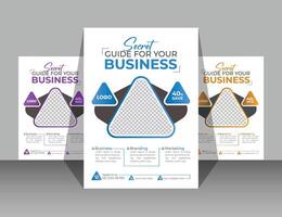 Modern corporate business flyer template. digital marketing agency flyer vector