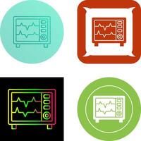 Heart Rate Monitor Icon Design vector