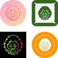 Orangutan Icon Design vector