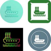 Steamboat Icon Design vector