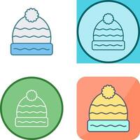 Winter Hat Icon Design vector