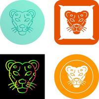 Cheetah Icon Design vector