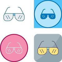 Sun Glasses Icon Design vector