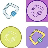 Carabiner Icon Design vector