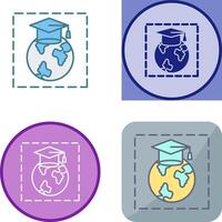 Earth Icon Design vector