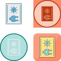 Electricity Icon Design vector